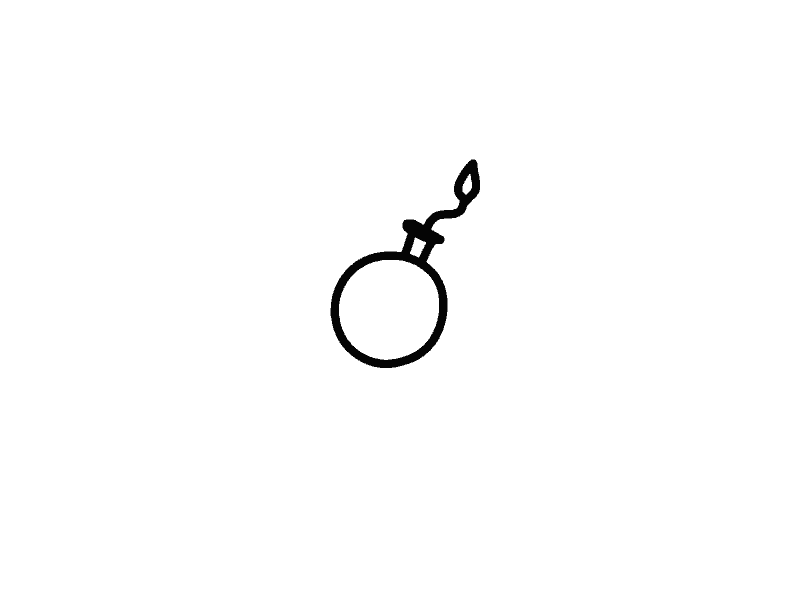 Bomb animation adobe animate animation bomb cartoon explosion flash animation frame by frame smoke