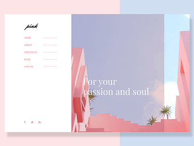Portfolio Review creative design foto pink porfolio site ui uix web
