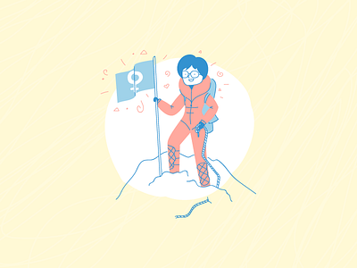 Junko Tabei climber day everest illustration international junko month mountain tabei women womens