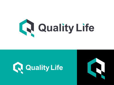 Qualitylife collection concept grid identity life logo minimal quality