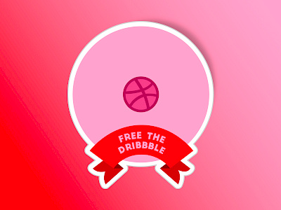 Freethedribbble Sticker dribbble free fun illustrator mule nippple playoff sticker