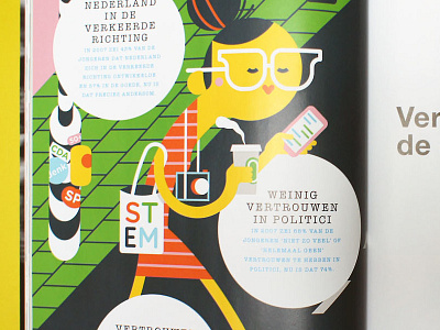Vrij nederland character design editorial magazine illustration millennials vrij nederland women illustration