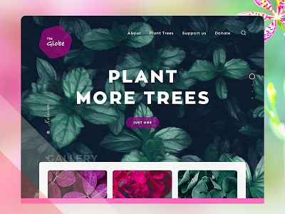 The globe environment globe green leaves plant website