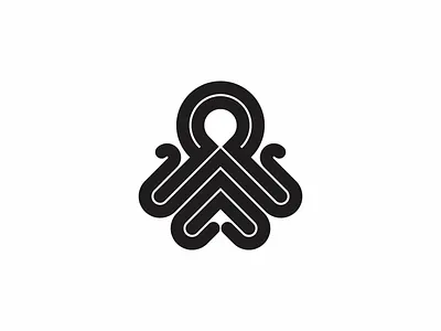 Octopus 2 animal icon logo minimal ocean octopus simple tentacles