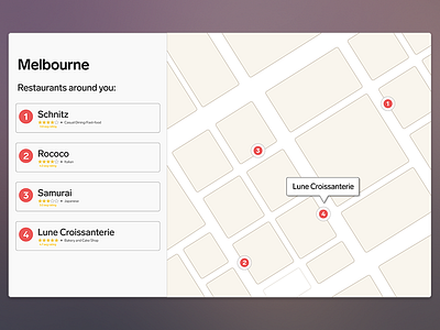 Daily UI #029 - Map 029 app branding clean dailyui flat map product type ui ux web