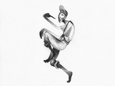 Gambade art character design doodle drawing illustration pencil people