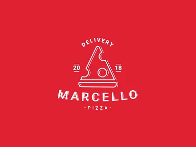 Marcello Pizza adobe ai delivery design freelance illustrator logo marcello pizza