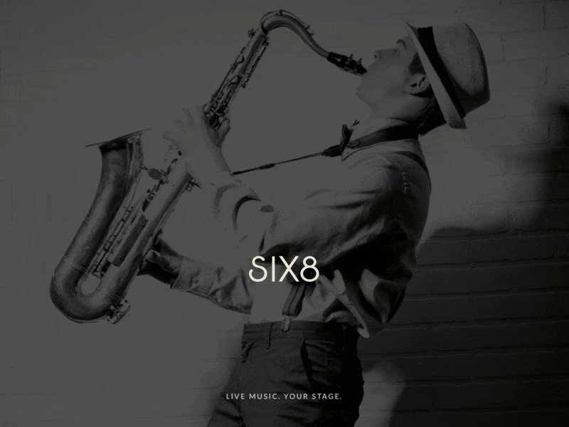 Six8 Logo Animation 2d animation ae after effects animation event flat gif interaction logo music