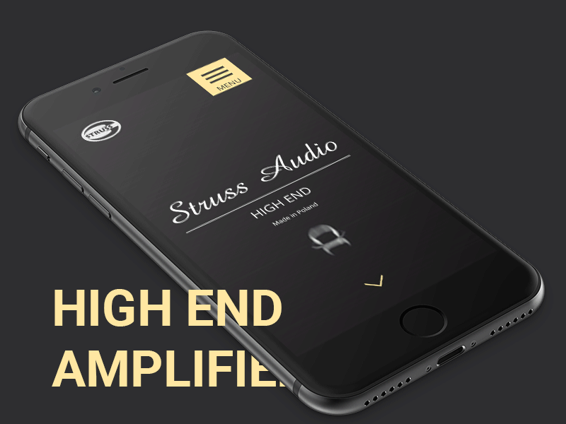 HIGH END amplifiers - web amplifiers design graphic graphicdesign music pielachpawel poland ui ui design ux web webdesign