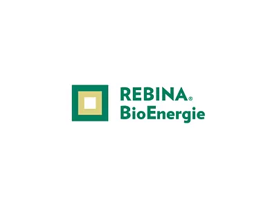 Rebina bio energy green logo mark rebina