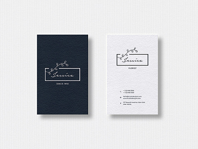 Business Card Template branding business card corporate feminine floral free freebies identity minimal professional simple