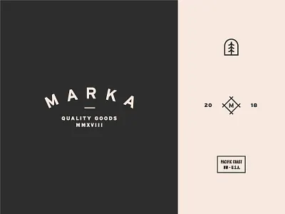 Marka Branding brand design branding clean lockup logo mark modern simple tree typography