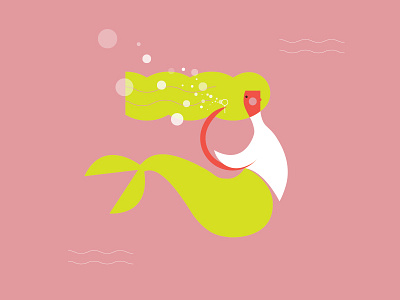 Bubbles mermaid play sea wip women