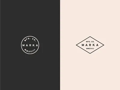 Marka Pt. 3 - Badges badge brand brand design branding lockup logo mark typography