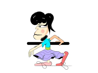 Character 1 ballet character dance illustration texture textures