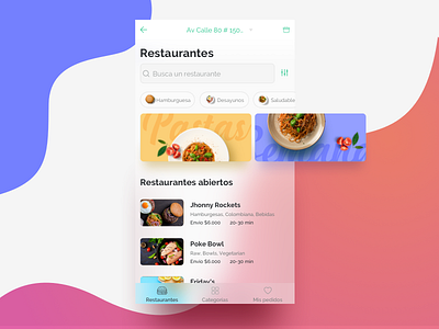 On-demand delivery app app delivery food restaurant ui