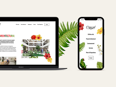 Capsud architecture flowers jungle real estate responsive web website