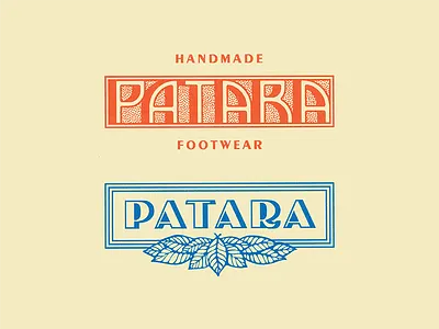 Patara Type apparel brand design branding custom type jungle tropical type typography