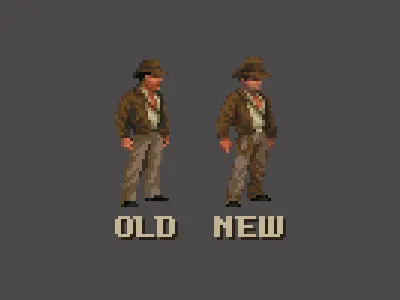 Indy Re-Draw animation design development game illustration pixel pixel art