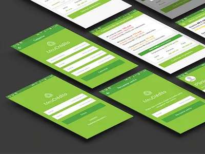 Meu Crédito App app credit fintech mobile app ui
