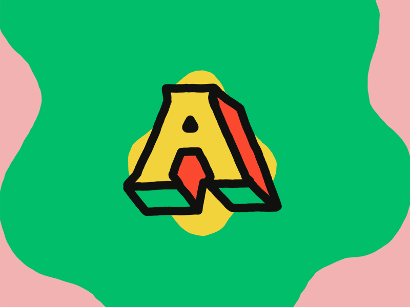 A - 36 Days of Type '18 36days a 36daysoftype 36daysoftype 05 animation cel typography