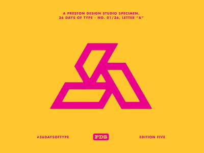 36 Days Of Type - A 36daysoftype geometric icon identity lines logo monogram shapes symbol triangle typography vector