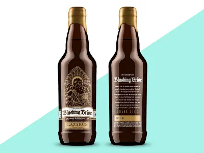 Blushing Bride beer design illustration packaging