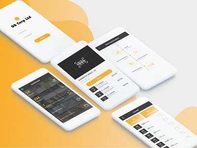 Db Corp Ltd app clean dashboard ios newspaper press receiving reel scanning timeline ui ux