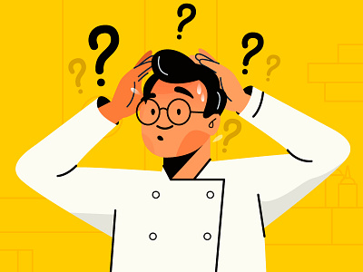 PARED 2 chef head illustration problems worried