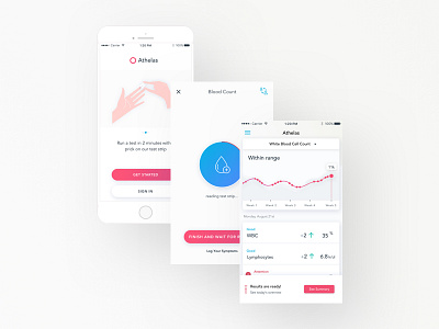 Athelas iOS App app design illustration ios oncology product ui ux