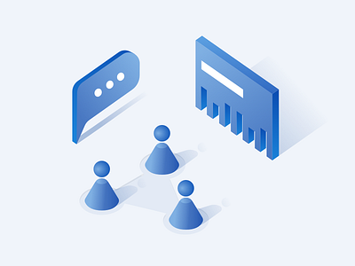 Isometric Icons part 1 blue icon icon set illustration isometric perspective