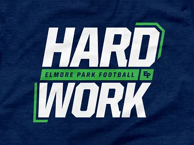 Hard Work football hard middle school motto shirt work