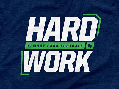 Hard Work football hard middle school motto shirt work