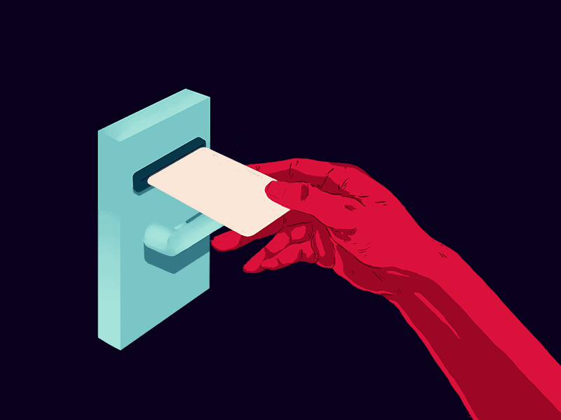 Hotel Sex hands illustration red sex