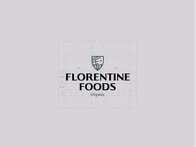 Florentine Foods Branding brand branding font food company illustration logo logo design typeface