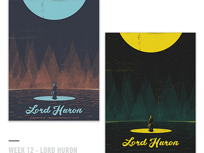 52 Random Gig Posters - Week 12 concert design gig poster lord huron music poster screen print