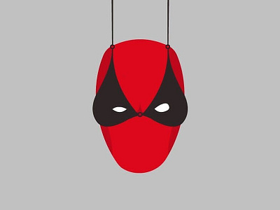 Deadpool Bikini bikini comics deadpool design graphic design illustration lady love marvel minimal superhero woman
