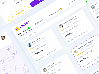 Real Estate Dashboard admin atom card cards dash dashboard design interface ui ux vendor web