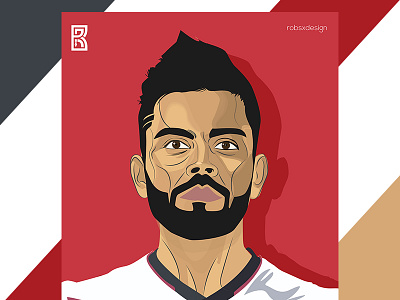 Virat Kohli Illustration 2018 adobe illustrator details illustration work