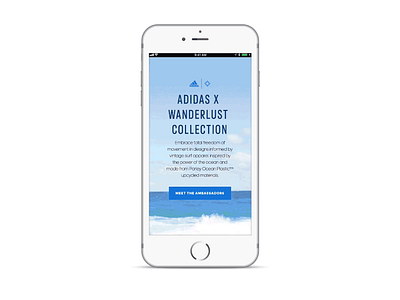 adidas x wanderlust adidas design mobile studio uiux visual