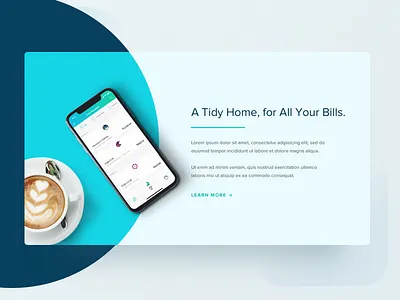 Billeasy Website Section 1 color gradient landing page uiux web ui website