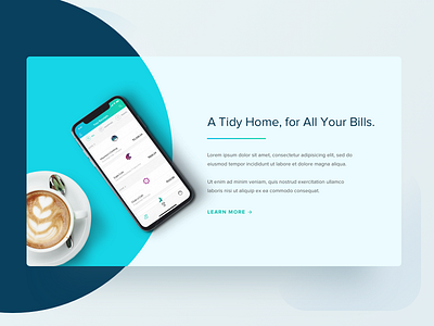 Billeasy Website Section 1 color gradient landing page uiux web ui website