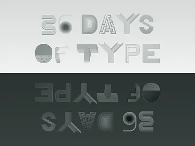 36 Days of Type black and white illustration lettering story type typography
