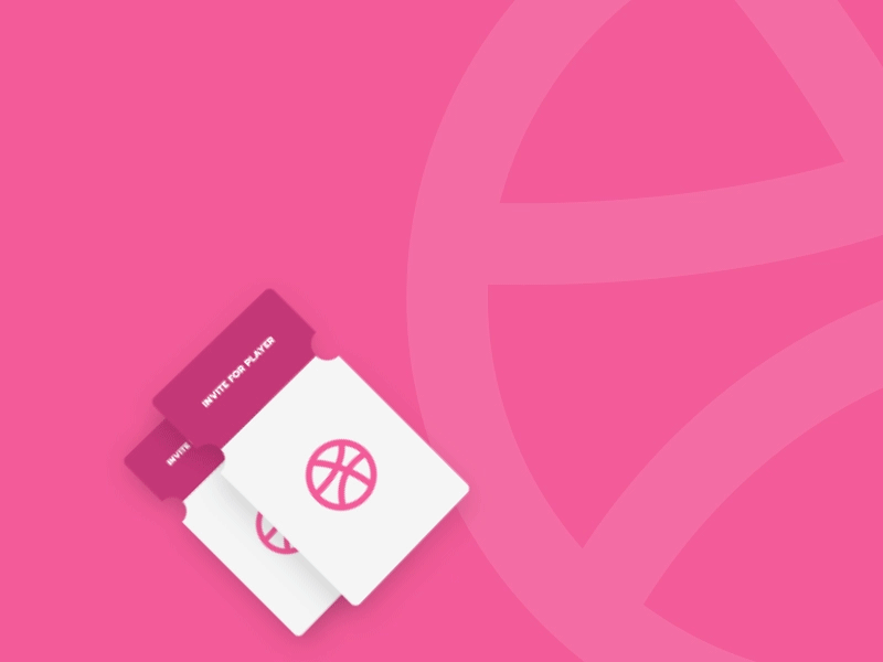 2 Dribbble Invites invites ui