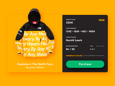 Daily UI #002 - Credit Card Checkout card checkout credit daily dailyui ui ux