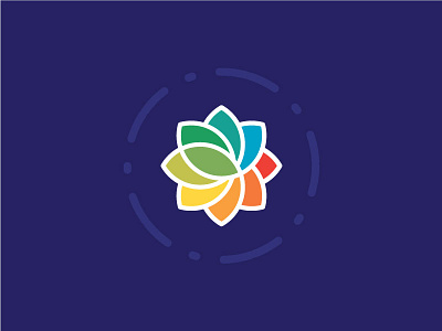 Peace Flower clientwork emblem health illustrator logo therapy