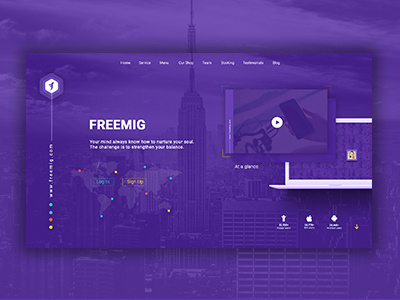 Sign up for "FREEMIG" background black business creative dark flat form freemigpage sign up start up