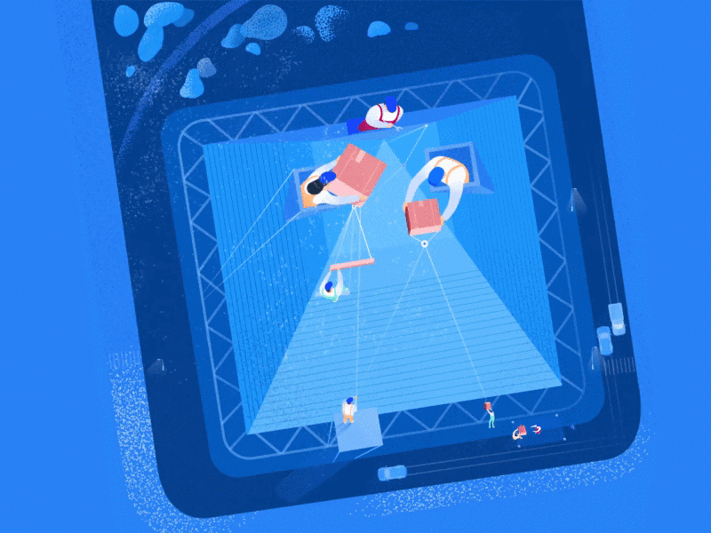 Big Announcement agency announcement blue design illustration isometric me soon ui ux