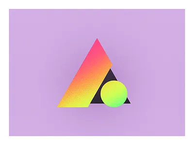 A - Abstract a abstract neon type typography wave