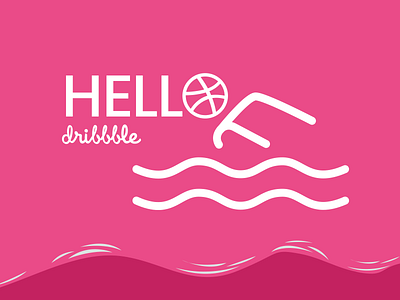 Hello Dribbblers! gaphics welcome